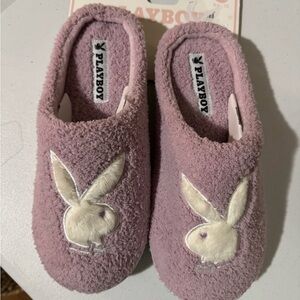 PLAYBOY lavender  Memory Foam Slippers